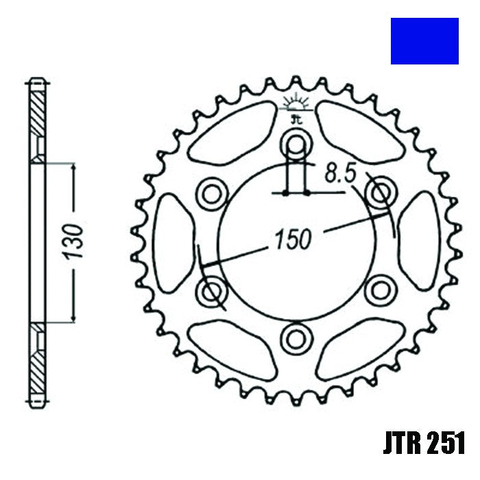 Couronne 53 Dents Derbi, Gilera, Yamaha – Pièce Moto, Scooter