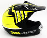 CASQUE ENFANT MOTO CROSS QUAD VTT BMX JAUNE FLUO JLP RACING