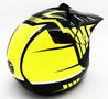 CASQUE ENFANT MOTO CROSS QUAD VTT BMX JAUNE FLUO JLP RACING