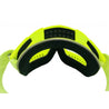 MASQUE LUNETTES MOTO CROSS QUAD VTT BMX MTB JAUNE FLUO + ÉCRAN ARC EN CIEL JLP RACING