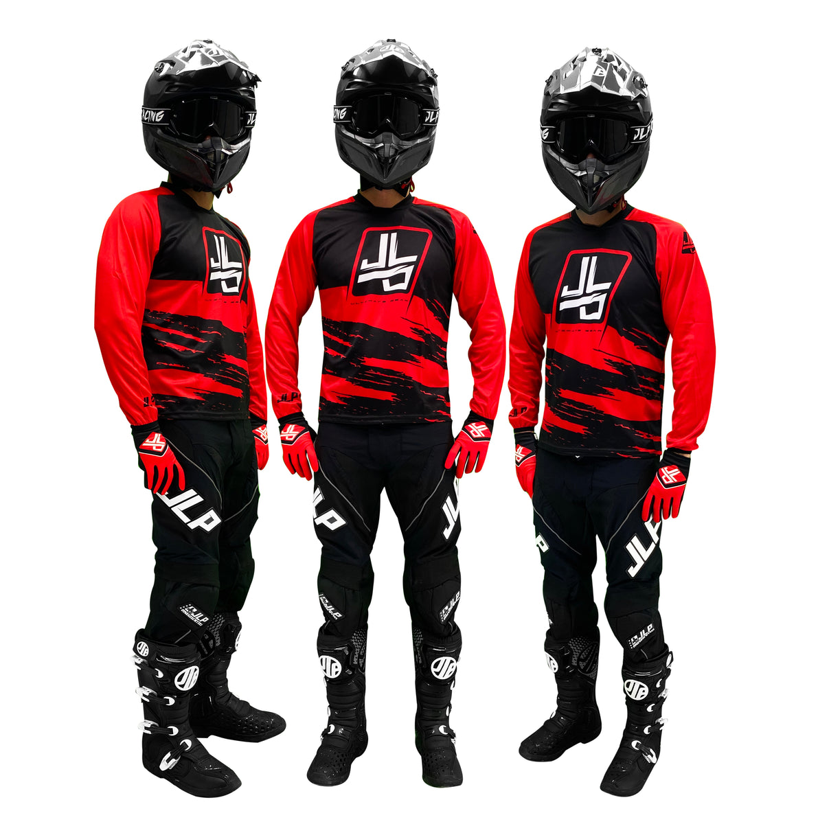 TENUE MOTOCROSS BMX VTT QUAD ENFANT JAUNE FLUO JLP RACING